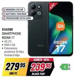 Trony Xiaomi Smartphone Redmi 17 offerta