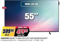 Trony Samsung Smart TV Mini LED AI 55" offerta