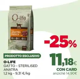 L´Isola dei Tesori O-life Gatto - Sterilised Anatra offerta
