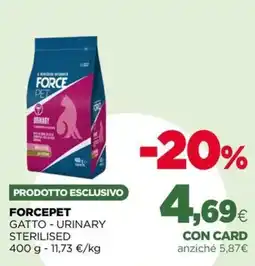 L´Isola dei Tesori Forcepet gatto urinary sterilised offerta