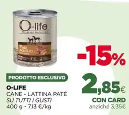 L´Isola dei Tesori O-life cane lattina patè su tutti i gusti offerta