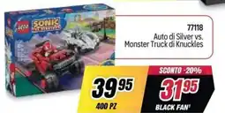 Trony Lego Sonic Auto di Silver vs. Monster Truck di Knuckles offerta
