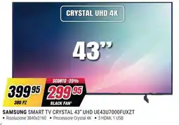Trony Samsung Smart TV Crystal 43" UHD offerta