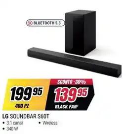 Trony LG Soundbar S60T offerta