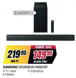 Trony Samsung Soundbar HWB650F offerta