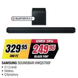 Trony Samsung Soundbar HWQS700F offerta