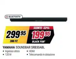 Trony Yamaha Soundbar SRB30ABL offerta
