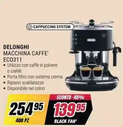 Trony Delonghi macchina caffè ECO311 offerta