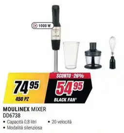 Trony Moulinex mixer offerta