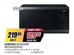 Trony Samsung microonde offerta