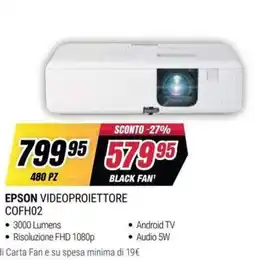 Trony Epson Videoproiettore COFH02 offerta