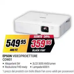 Trony Epson Videoproiettore COW01 offerta