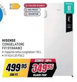 Trony Congelatore Hisense offerta