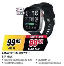 Trony Amazfit smartwatch bip max offerta