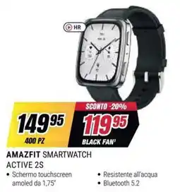 Trony Amazfit smartwatch active 2s offerta