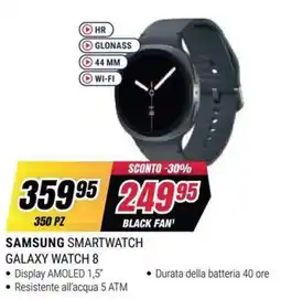 Trony Samsung Smartwatch Galaxy Watch 8 offerta