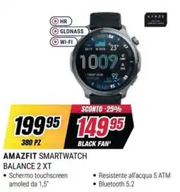 Trony Amazfit smartwatch balance 2 xt offerta