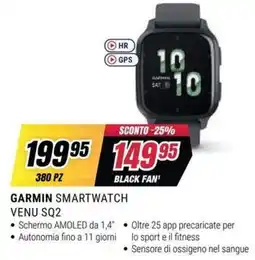 Trony Garmin smartwatch venu sq2 offerta