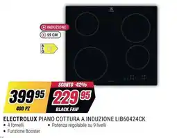 Trony Electrolux piano cottura a induzione offerta