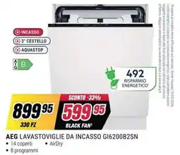 Trony AEG lavastoviglie da incasso GI6200B2SN offerta