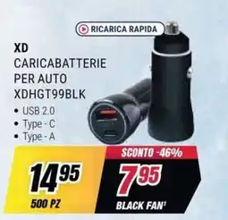Trony XD caricabatterie per auto offerta