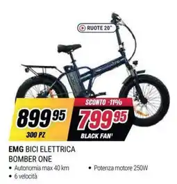 Trony EMG Bici Elettrica Bomber One offerta