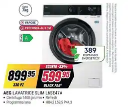 Trony AEG Lavatrice Slim L6SE47A offerta
