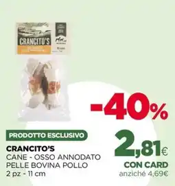 L´Isola dei Tesori Cancito's osso annodato pelle bovina pollo offerta