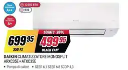 Trony Daikin climatizzatore monosplit offerta