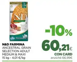 L´Isola dei Tesori N&D FARMINA ANCESTRAL GRAIN SELECTION ADULT offerta