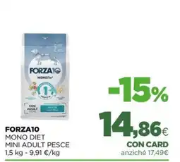 L´Isola dei Tesori Forza10 Mono Diet Mini Adult Pesce offerta
