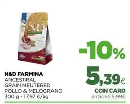 L´Isola dei Tesori N&D FARMINA ANCESTRAL GRAIN NEUTERED POLLO & MELOGRANO offerta