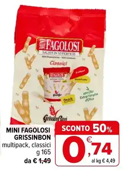 Iperal Mini fagolosi grissinbon classici offerta