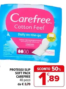 Iperal Proteggi slip soft pack Carefree offerta