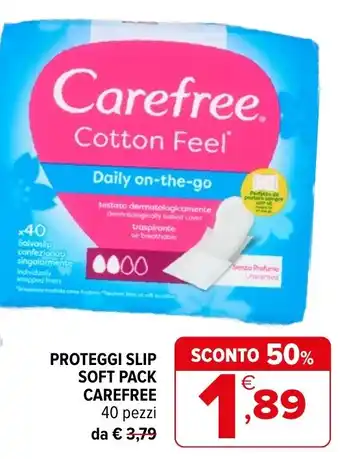 Proteggi slip soft pack Carefree