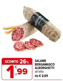 Iperal Salame Bergamasco Alborghetti offerta