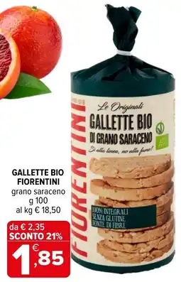 Iperal Gallette bio fiorentini offerta