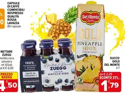 Iperal Succo Gold Del Monte offerta