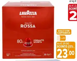 Iperal Capsule di caffè compatibili nespresso qualità rossa Lavazza offerta