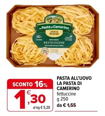 Pasta all'uovo La Pasta di Camerino fettuccine