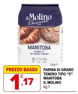 Iperal Farina di grano tenero tipo "0" Manitoba il Molino offerta