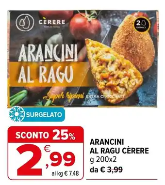 Arancini al ragu Cèrere