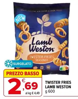 Iperal Twister Fries Lamb Weston offerta