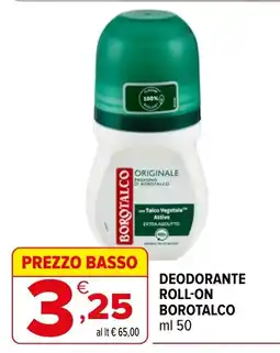 Iperal Deodorante roll-on Borotalco offerta