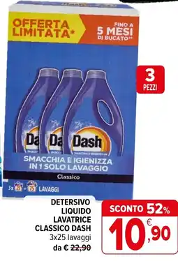 Iperal Detersivo liquido lavatrice classico Dash offerta