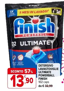 Iperal Detersivo lavastoviglie ultimate powerball finish offerta