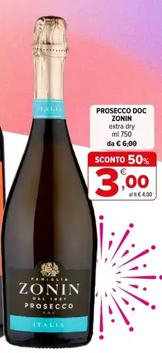 Iperal Prosecco D.O.C. Zonin offerta
