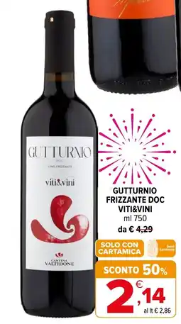 Iperal Gutturnio Frizzante Doc Viti&Vini offerta