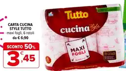 Iperal Carta cucina style tutto offerta