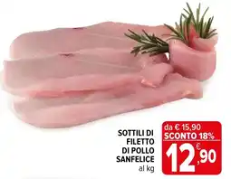 Iperal Sottili di filetto di pollo Sanfelice offerta